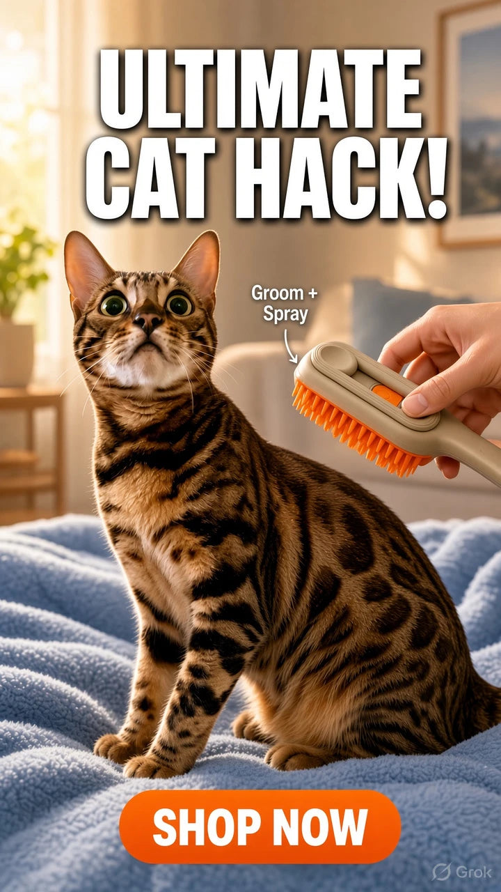Steamy Spray Cat Brush